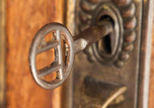Schlüssel im Schloss